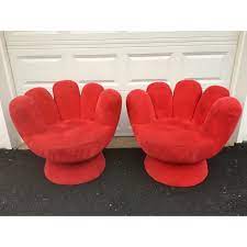 vintage contemporary red hand chair a pair hand chair statement chairs chair