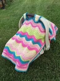 Free Crochet Pattern Emerson Car Seat Cover Or Baby Blanket Crochet Baby Patterns Baby Crochet Patterns Free Crochet Ripple