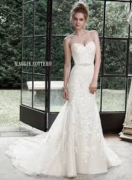 Maggie Sottero Wedding Dresses Lace Sweetheart Wedding Dress Popular Wedding Dresses Fit And Flare Wedding Dress