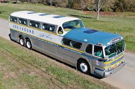Image result for Silver 1990 Greyhound Bus