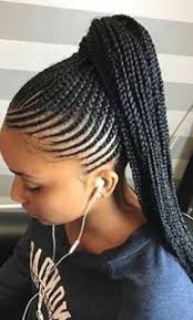 Take the ends of your strand and lace it through the base to lock your ponytail in place without using any hair ties. 23 Renewed Goddess Braids Ponytail Hairstyles Braided Ponytail Hairstyles Goddess Braid Ponytail Cool Braid Hairstyles