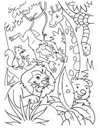 Foster the literacy skills in your child with these free, printable coloring pages that can be easily assembled int. Jungle Animals Coloring Pages Printable Coloring Pages