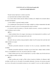 Conventia de la viena 1961 pdf. ConvenÅ£ia De La Viena Din 18 Aprilie 1961