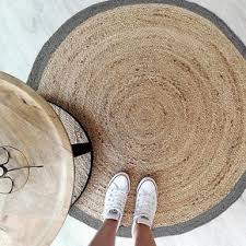 jute vloerkleed fair rond grijs 100cm vloerkleed vloerkleed rond jute vloerkleed jute