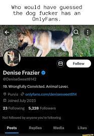Denise frazier fucks dog