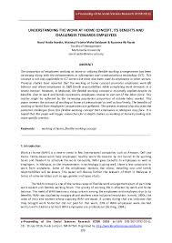 Check spelling or type a new query. Pdf Understanding The Work At Home Concept Its Benefits And Challenges Towards Employees Soo Yi Chee Academia Edu