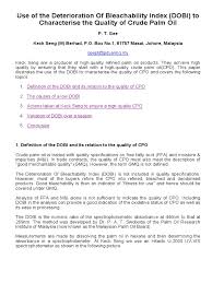 Ksmb is involved in property development, golf and holiday resorts development, plantation and palm oil processing activities. Deterioration Of Bleachability Oil Refinery Palm Oil