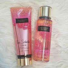 Victoria's secret love spell lace. Original Victoria Secret Bodymist And Lotion Pure Seduction Lace And Lotion Combo Set Lazada