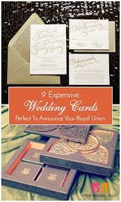 9 Expensive Wedding Cards Perfect To Announce Your Royal Union Wedding Expenses Wedding Cards Wedding