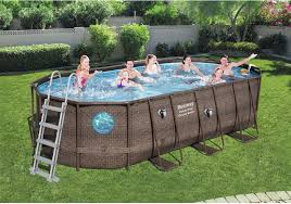 piscine tubulaire swim vista pool bestway l 5 49 x l 3 41 x h 1 22 m above ground swimming pools pool easy set pools