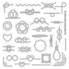 Nautical Rope Knots Tie Chart Use By Boaters Paddlers Scouts