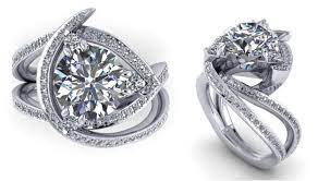 Rings Different Engagement Rings Diamond Ring Designs Unique Wedding Rings Fun Unique Diamond Rings Vintage Engagement Rings Peach Sapphire Engagement Ring