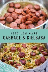 This tasty aip and keto recipe is quite simple but that doesn't mean it is. Keto Low Carb Cabbage Kielbasa Skillet Recipe Kielbasa And Cabbage Turkey Kielbasa Recipes Keto Recipes Easy