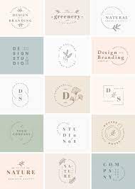Download Premium Vector Of Floral Brand And Logo Designs Vector Collection Logo Design Set Branding Design Logo Logo Design