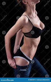 Seductive Woman during Undressing Stock Photo - Image of beautiful, black:  40532574