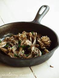 Sauteed Maitake Hen-of-the-woods Mushrooms Wild Mushroom Recipes Stuffed Mushrooms Mushroom Recipes Vegan