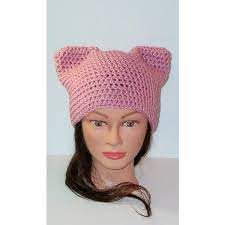 Pink Cat Hat Crochet Warm Pink Cat Hat Animal Beanie Kitten Hat 15 Liked On Polyvore Featuring Acc Pink Cat Hat Crochet Animal Hats Crochet Cat Hat
