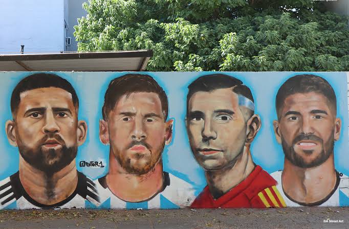 Argentina World Cup mural painted in Buenos Aires | BA Street Art