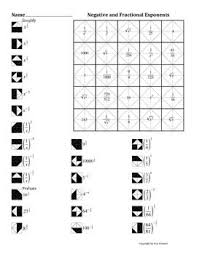 Negative And Fractional Exponents Color Worksheet Exponent Worksheets Exponents Simplifying Rational Expressions