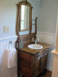 Antique Oak Commode Repurposed Into A Bathroom Vanity Rustic Bathroom Vanities Unique Bathroom Vanity Diy Bathroom Vanity Makeover