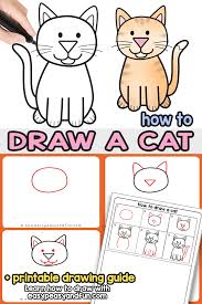 How To Draw A Cat Step By Step Cat Drawing Instructions