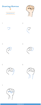 (step 4) draw another curved rectangle, this time smaller, to form a #8 shape with both fingers. How To Draw A Fist Step By Step Easy Drawing Guides Drawing Howtos