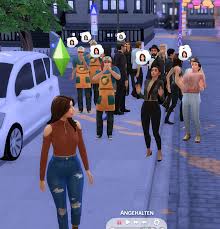 Whats wrong with my sim, why does everyone look at her shocked? lol :  rthesims