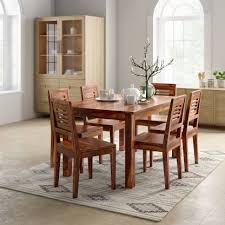 Sunset trading andrews dining table set, antique white with distressed chestnut top. Urbanwood Sheesham Dining Room Sets Solid Wood 6 Seater Dining Set Price In India Buy Urbanwood Sheesham Dining Room Sets Solid Wood 6 Seater Dining Set Online At Flipkart Com