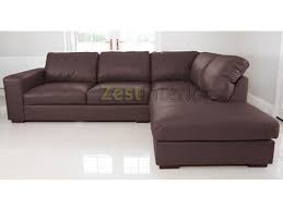 Free shipping on orders over $35. Venice Right Hand Corner Sofa Brown Faux Leather W Chaise Lounge