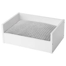 Lurvig Pet Bed With Pad White Light Gray 17 X27 Ikea Black Bedding White Dog Bed Dog Bed