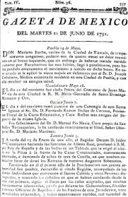 Reproducción digital del original conservado en la biblioteca valenciana nicolau primitiu. Gazetas De Mexico