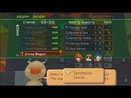 The following is a complete list of synthesis materials needed for creating items through item synthesis in the kingdom hearts series. Kingdom Hearts 1 5 Hd Where To Find Every Synth Item Complete Synthesis Guide Youtube