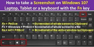 How to screenshot in laptop windows. Using Function Key To Take A Screenshot On Windows Laptop Tablet Or Keyboard In 2021 Windows Take A Screenshot Pc Laptop