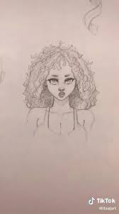 Drawing Curly Hair Video In 2020 Drawings Cool Art Drawings Cartoon Art Styles