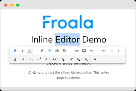 Being a free demonstration for the pro version, this tool has its. The Next Generation Wysiwyg Html Editor Froala
