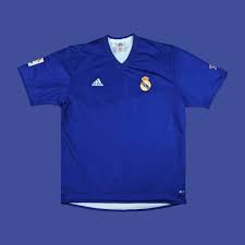 2001 real madrid home la liga football shirt (l). Classic Football Shirts On Twitter Reversible Shirts 2001 02 Real Madrid Centenary Third Shirt By Adidas Had A Training Shirt On The Reverse Can You Think Of Any Other Reversible Shirts Https T Co Aayqnkj9fu
