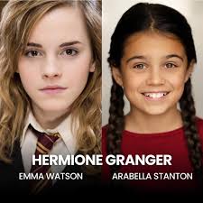 Meet your new Hermione Granger... Arabella Stanton, a British actress, has  been chosen to play Hermione Granger. She is recognized for her  performances in London's West End, notably portraying Matilda Wormwood in