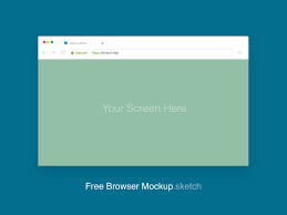 Free Google Chrome Mockup Sketch Free Graphics Browser Web Design