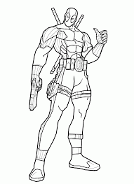 Deadpool 2016, and deadpool 2 2018 , are american superhero films based on the marvel comics character of the same name, distributed by 20th century fox. Coloring Pages Of Deadpool Coloring Home