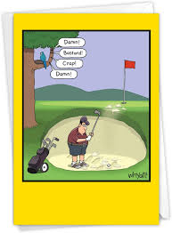 Golf—a good walk spoiled | the saturday evening post. Amazon Com Nobleworks Funny Golf Birthday Card With Envelope Cartoon Sports Golfer Card For Men Dad Golf Bunker C3675bdg Office Products