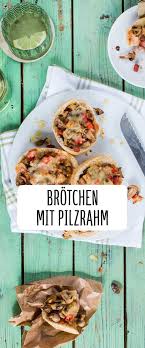 Uberbackene Brotchen Mit Pilzrahm Fullung Rezept Rezepte Uberbackene Brotchen Kochrezepte