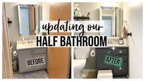 Updating a bathroom vanity with a tutorial of each step. Updating Our Half Bathroom 2019 Diy Modern Glam Farmhouse Bathroom Makeover Youtube