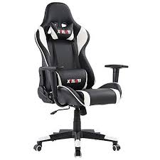 Xpelkys Gaming Office Chair Computer Desk Chair Racing Style High Back Pu Leather Chair Executive And Ergono Pu Leather Chair Leather Chair Computer Desk Chair