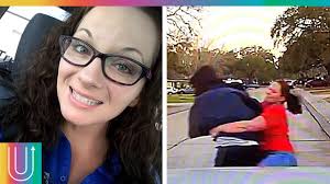 Madre “tacklea” a extraño y protege a sus hijas