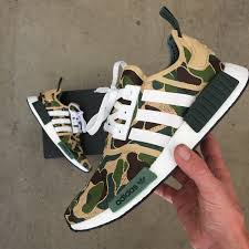 Bape Inspired Custom Hand Painted Adidas Nmd R1 With The Iconic Bape Camouflage This Amazing Design Adidas Shoes Mens Sneakers Men Fashion Adidas Shoes Women