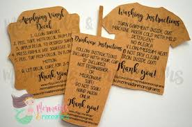 Care Instructions Care Cards Decals Drinkware Clothing Etsy Diy Cricut Cricut Projects Beginner Cricut Projects