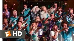 I was sick and tired of everything when i called you last night from glasgow all i do is eat and sleep and sing Mamma Mia Here We Go Again 2018 Super Trouper Scene 10 10 Movieclips Youtube