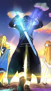 Wallpaper Phone Kirito Asuna And Alice Full Hd Iphonelockscreen Wallpaper Phone Kirito Asuna Sword Art Online Asuna Sword Art Sword Art Online Wallpaper