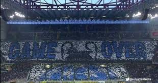 Stadio giuseppe meazza, milan (italy) competition : Tancredi Palmeri On Twitter Inter Fans Huuuuge Choreography Display Game Over Ahead Of Inter Juventus To Remind Juve Their Champions Failure Against Ajax Https T Co Kyzeyt3xd8