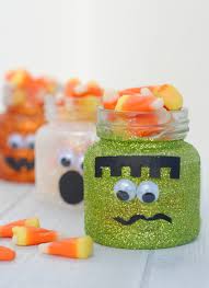 Turn off heat and let jars stand in water for 5 minutes. Cute Miniature Halloween Mason Jars Crazy Little Projects